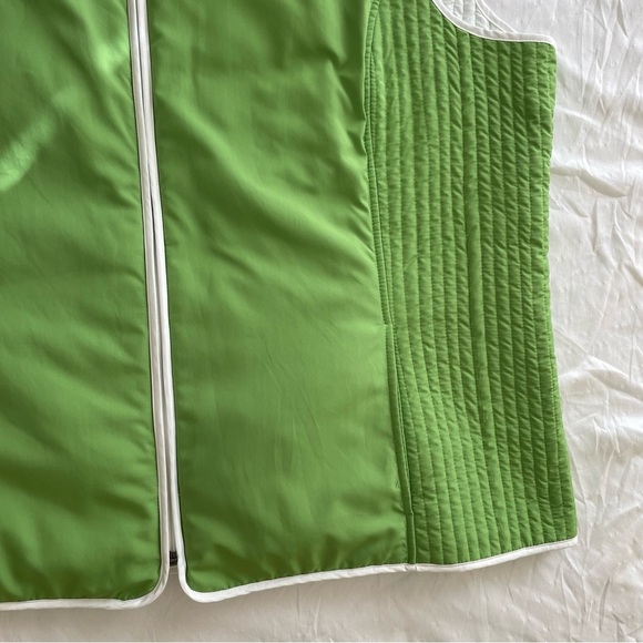Coldwater Creek Green and White Reversible Sleeveless Vest - Picture 6 of 10